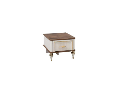 Yöpöytä lastenvuoteeseen moderni beige puu